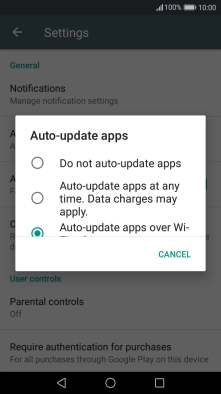 Press Do not auto-update apps to turn off the function. Press Do not auto-update apps to turn off the function.