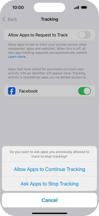 If you turn off the function, press the required setting. If you turn off the function, press the required setting.