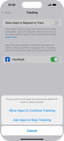 If you turn off the function, press the required setting. If you turn off the function, press the required setting.