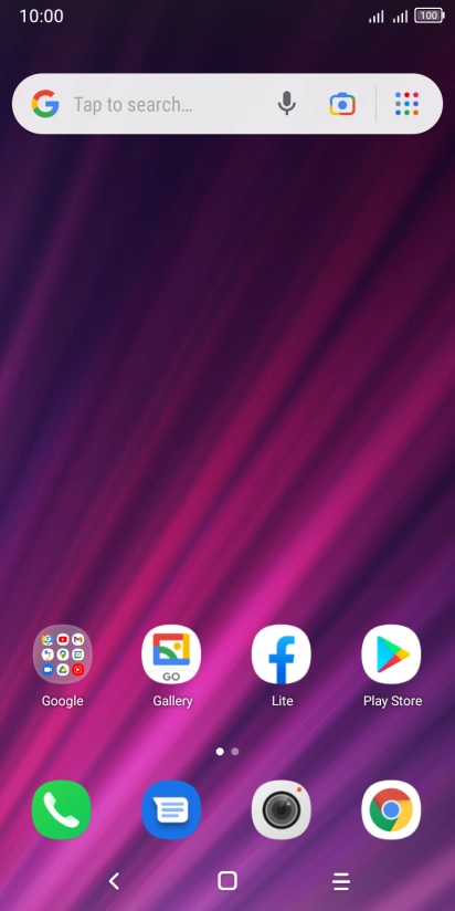 Slide two fingers downwards starting from the top of the screen. Slide two fingers downwards starting from the top of the screen.