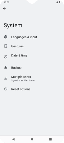 Press Reset options. Press Reset options.