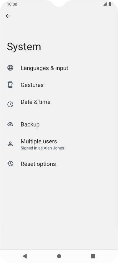 Press Reset options. Press Reset options.