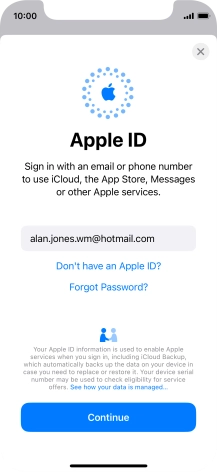 Press Continue. Press Continue.