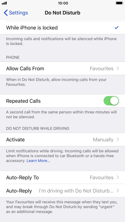 Press Allow Calls From. Press Allow Calls From.