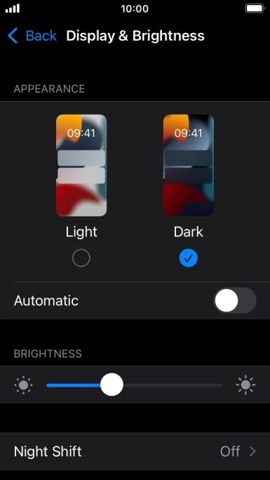 Press the indicator next to Press the indicator next to