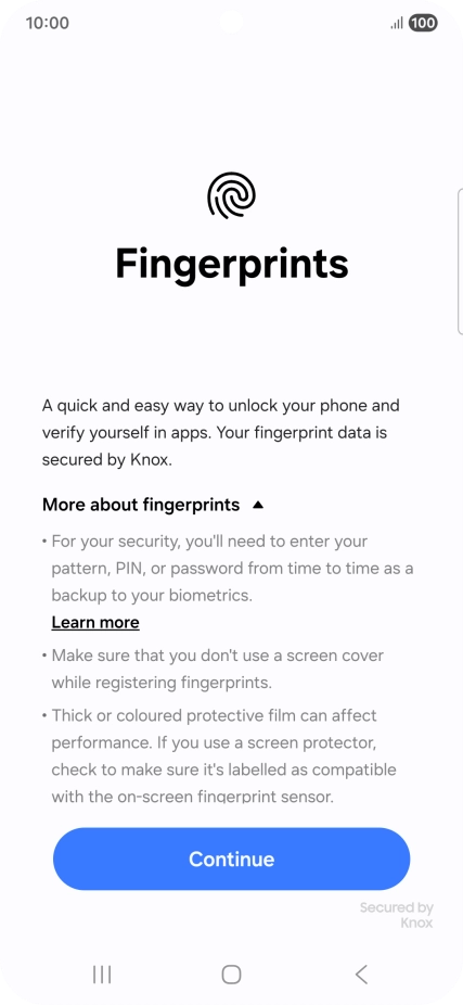 Press Continue. Press Continue.