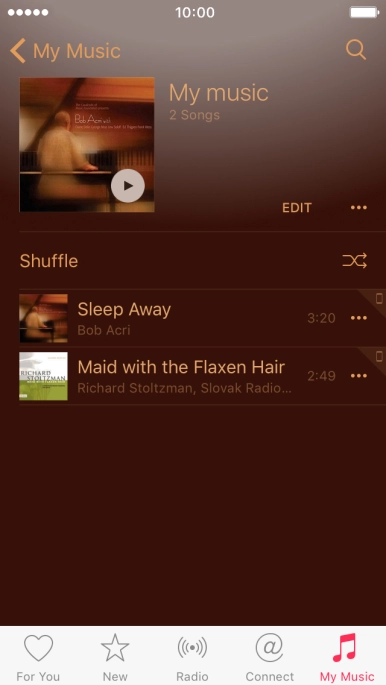 Go to the required category or playlist and press the required audio file. Go to the required category or playlist and press the required audio file.