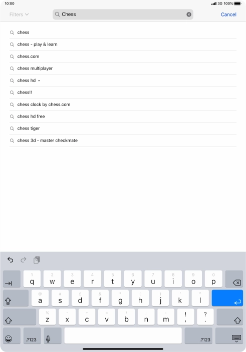 Key in the name or subject of the required app and press enter. Key in the name or subject of the required app and press enter.