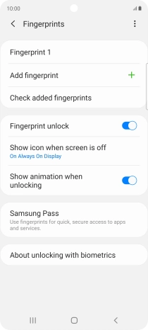 Press the required settings to turn them on or off. Press the required settings to turn them on or off.