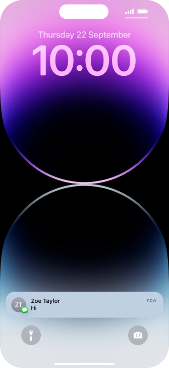 Press the required notification and follow the instructions on the screen to use the selected function. Press the required notification and follow the instructions on the screen to use the selected function.