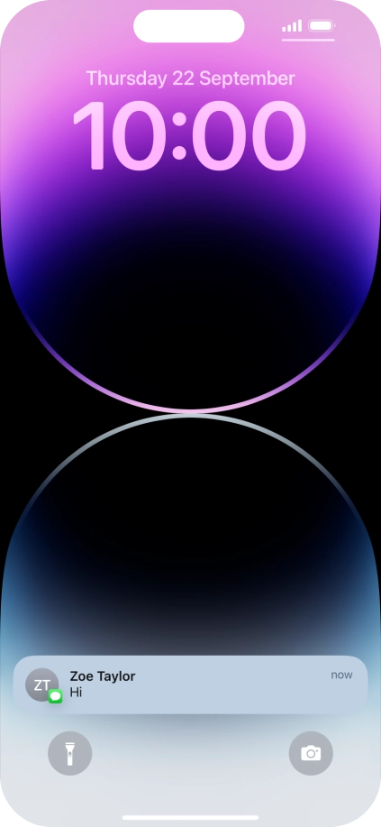 Press the required notification and follow the instructions on the screen to use the selected function. Press the required notification and follow the instructions on the screen to use the selected function.