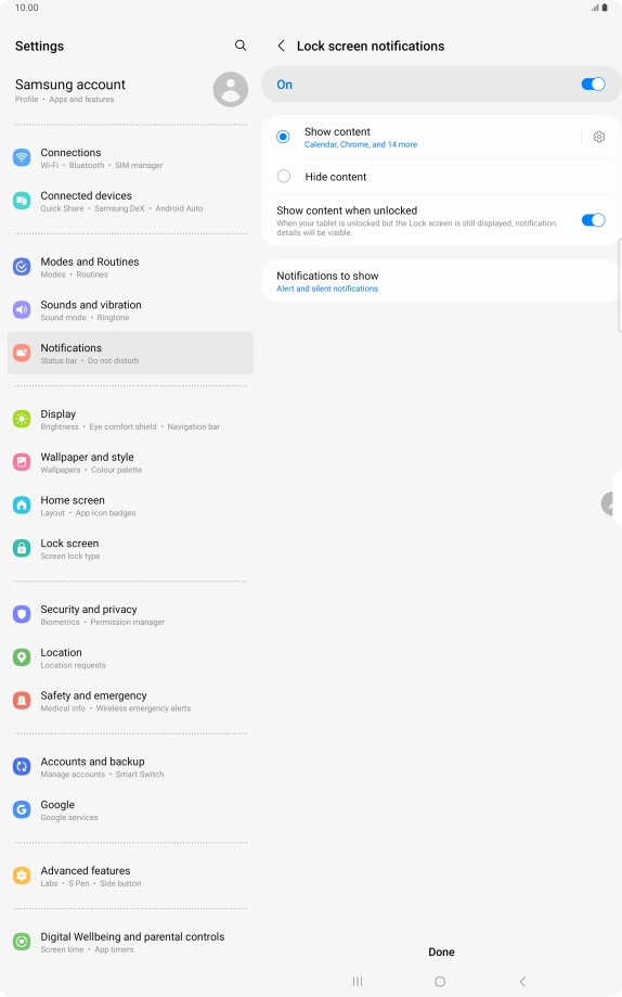 Press the Return key. Press the Return key.