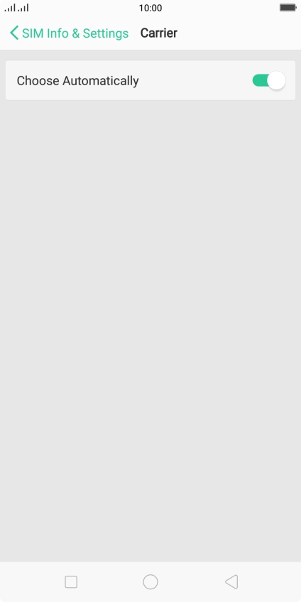 If you want to select a network manually, press the indicator next to If you want to select a network manually, press the indicator next to