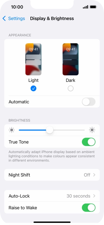 Press Dark. Press Dark.