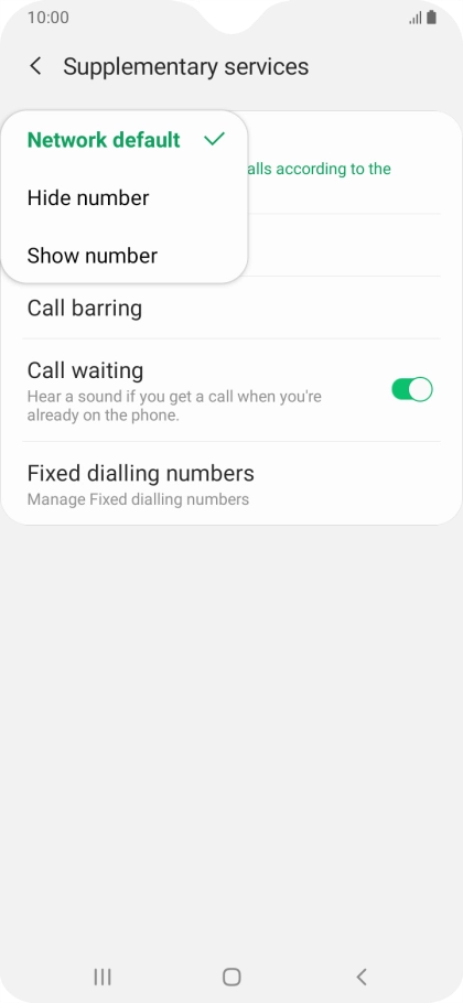 Press Show number to turn on caller identification. Press Show number to turn on caller identification.