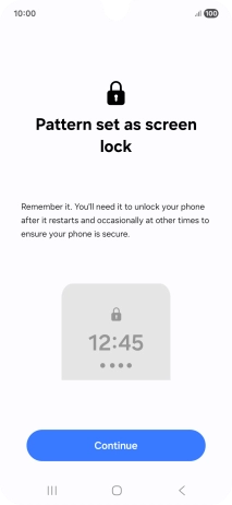 Press Continue. Press Continue.