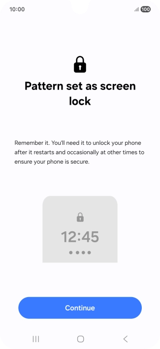 Press Continue. Press Continue.