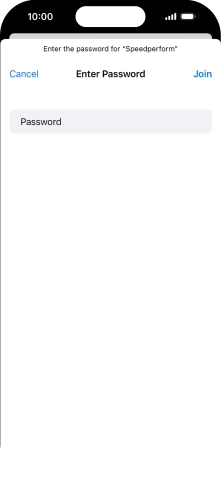 Key in the password for the Wi-Fi network and press Join. Key in the password for the Wi-Fi network and press Join.