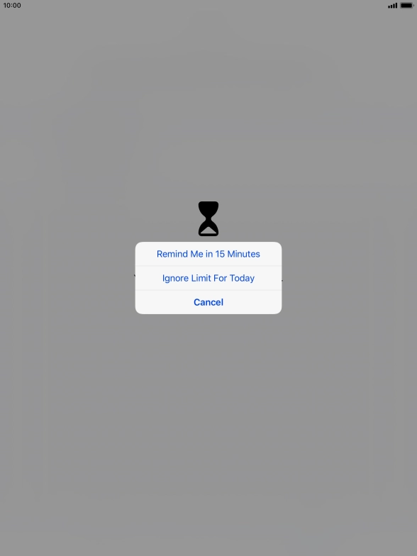 Press the required setting. Press the required setting.