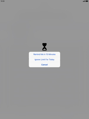 Press the required setting. Press the required setting.