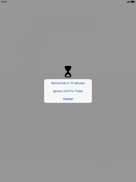 Press the required setting. Press the required setting.