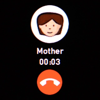 Press the end call icon to end the call and return to the home screen. Press the end call icon to end the call and return to the home screen.