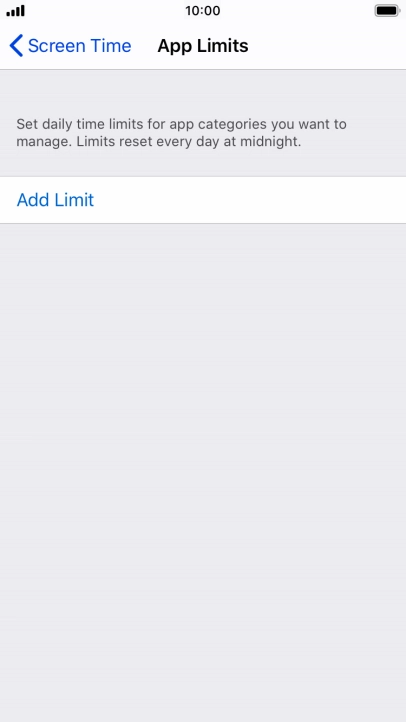 Press Add Limit. Press Add Limit.