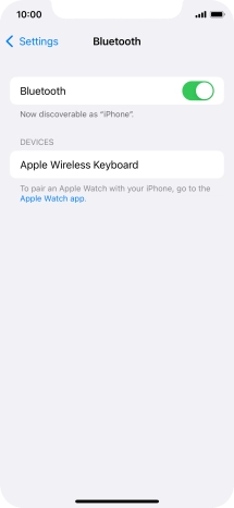 Press the required Bluetooth device and follow the instructions on the screen to pair the device with your phone. Press the required Bluetooth device and follow the instructions on the screen to pair the device with your phone.