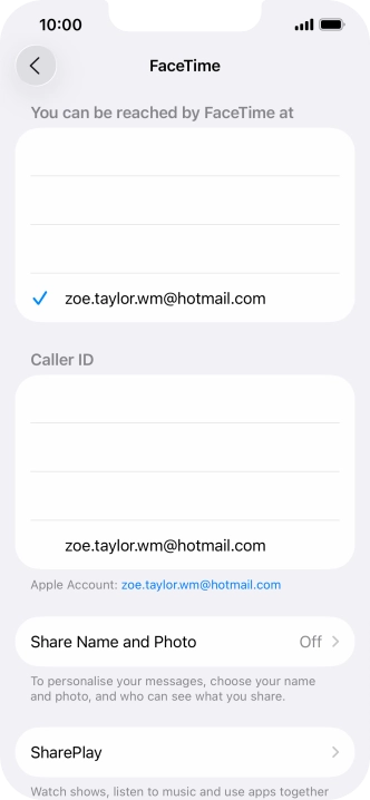 Press the required setting below Press the required setting below