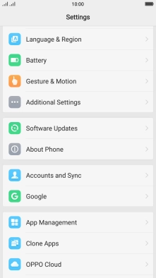 Press Accounts and Sync. Press Accounts and Sync.