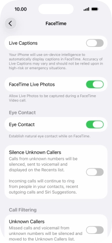 Press the indicator next to Press the indicator next to