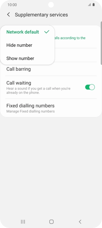 Press Show number to turn on caller identification. Press Show number to turn on caller identification.