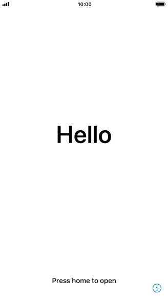 Press the Home key. Press the Home key.