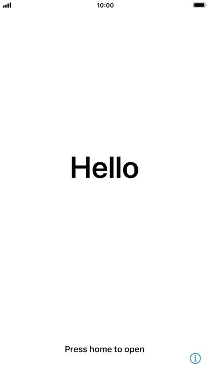 Press the Home key. Press the Home key.