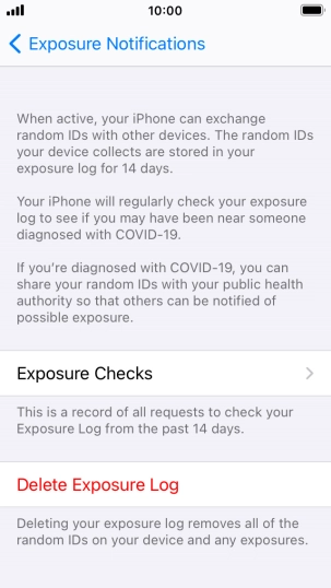 Press Delete Exposure Log. Press Delete Exposure Log.