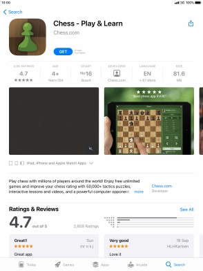 Press GET and follow the instructions on the screen to install the app. Press GET and follow the instructions on the screen to install the app.