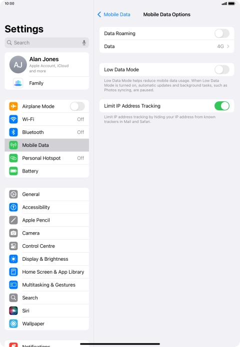 Press the indicator next to Press the indicator next to