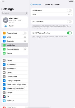 Press the indicator next to Press the indicator next to