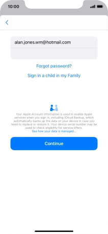 Press Continue. Press Continue.