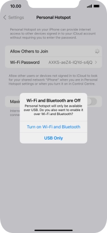 If Wi-Fi is turned off, press Turn on Wi-Fi and Bluetooth. If Wi-Fi is turned off, press Turn on Wi-Fi and Bluetooth.