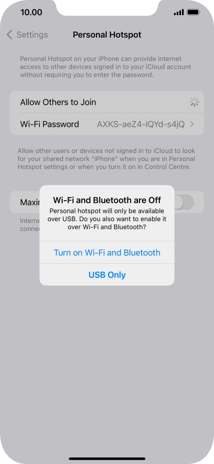 If Wi-Fi is turned off, press Turn on Wi-Fi and Bluetooth. If Wi-Fi is turned off, press Turn on Wi-Fi and Bluetooth.