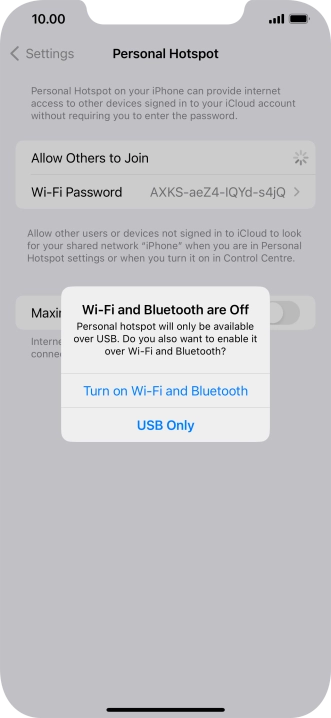 If Wi-Fi is turned off, press Turn on Wi-Fi and Bluetooth. If Wi-Fi is turned off, press Turn on Wi-Fi and Bluetooth.