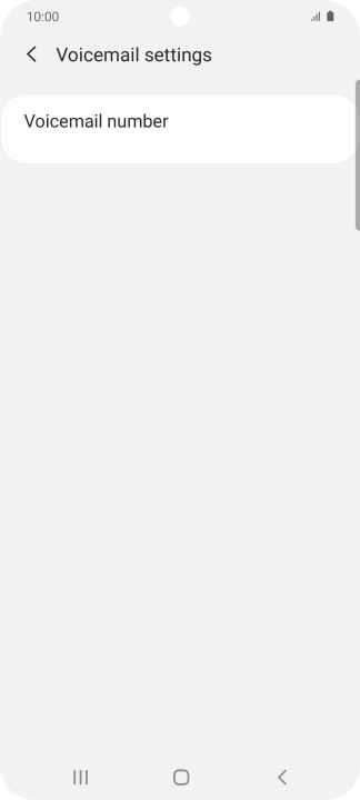 Press Voicemail number. Press Voicemail number.