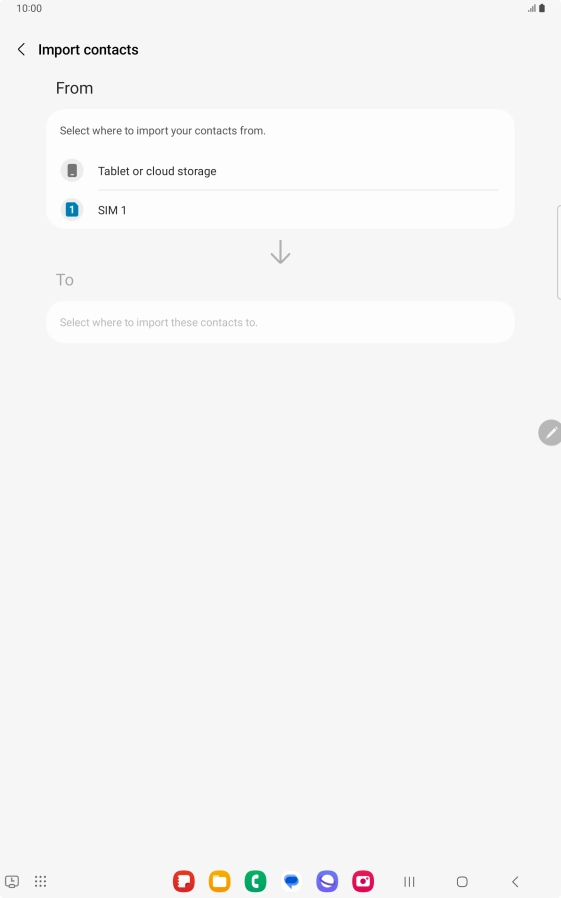 Press the name of the SIM. Press the name of the SIM.