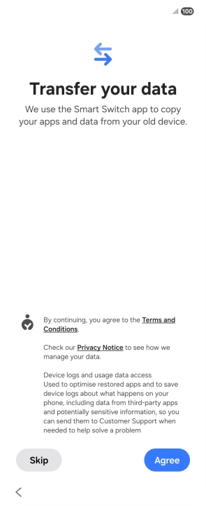 Press Agree. Press Agree.