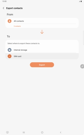 Press Export. Press Export.