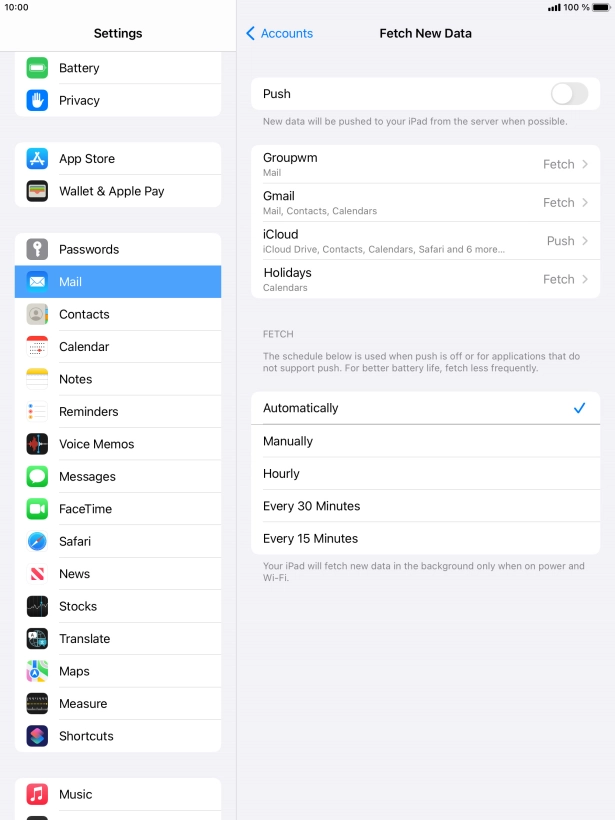 If you turn off the function, press the required setting. If you turn off the function, press the required setting.