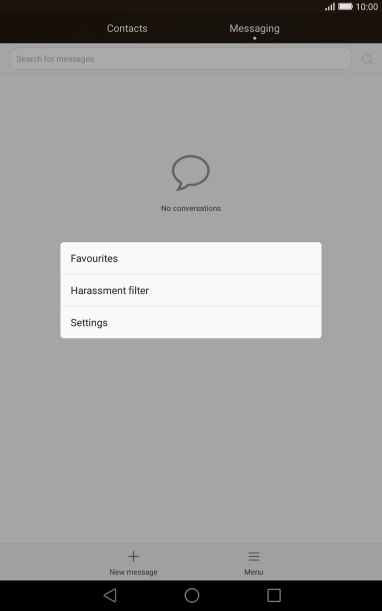 Press Settings. Press Settings.