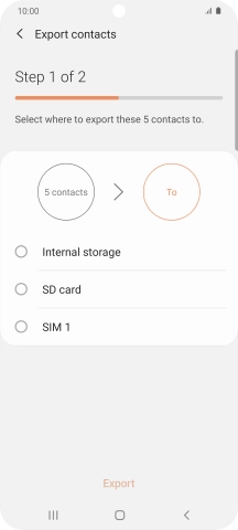 Press the name of the SIM. Press the name of the SIM.