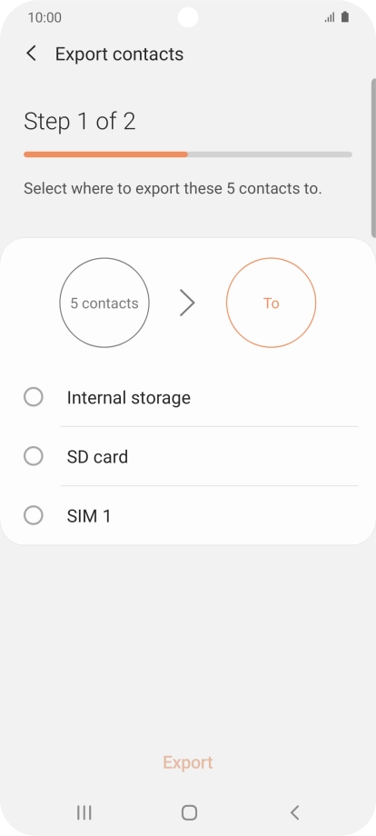 Press the name of the SIM. Press the name of the SIM.